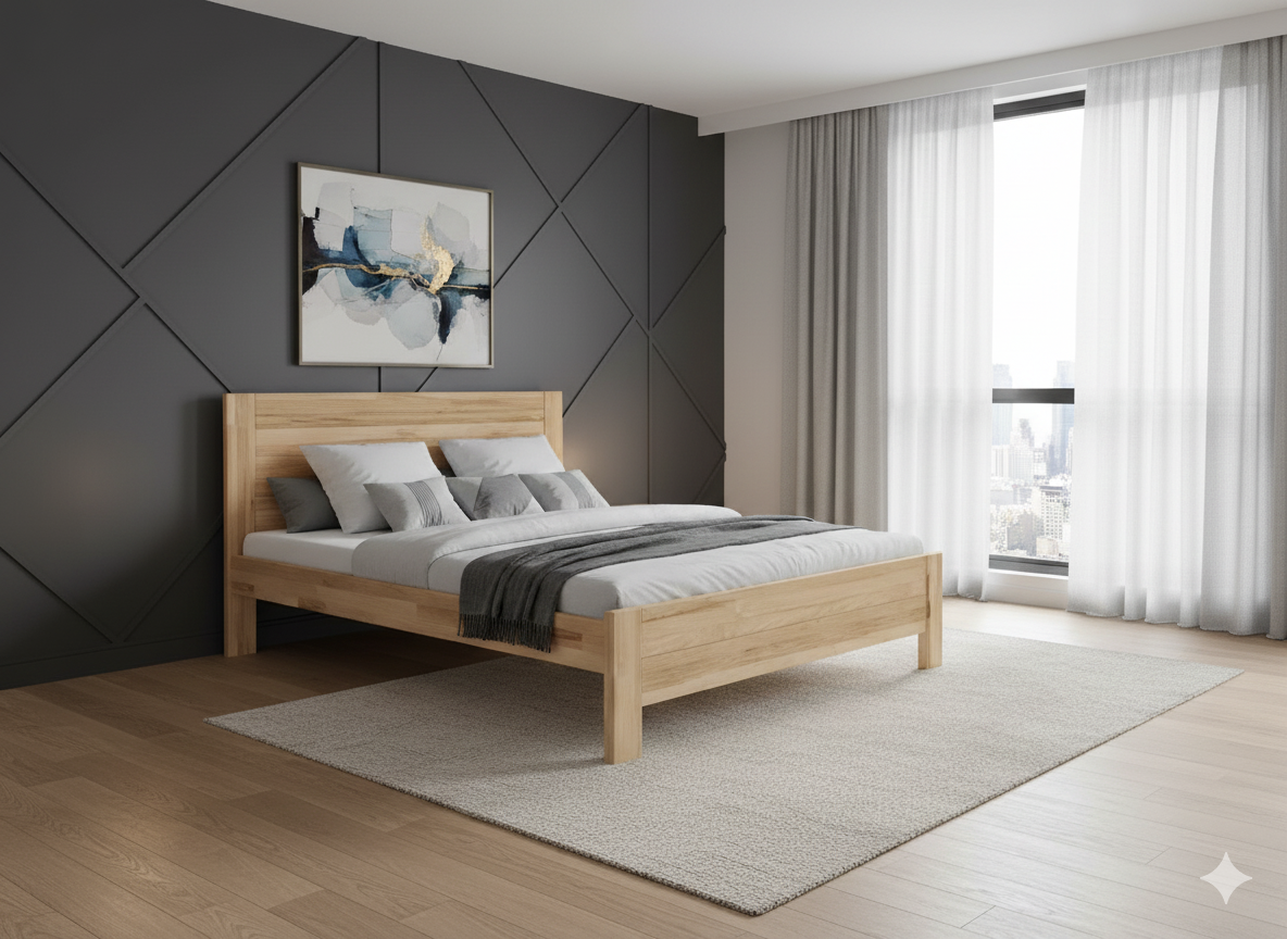 Ліжко дерев'яне Л-9, фото 1