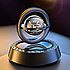 Ароматизатор на сонячних батареях в автомобіль обертове кільце з 3D кулею, свіжість, фото 2