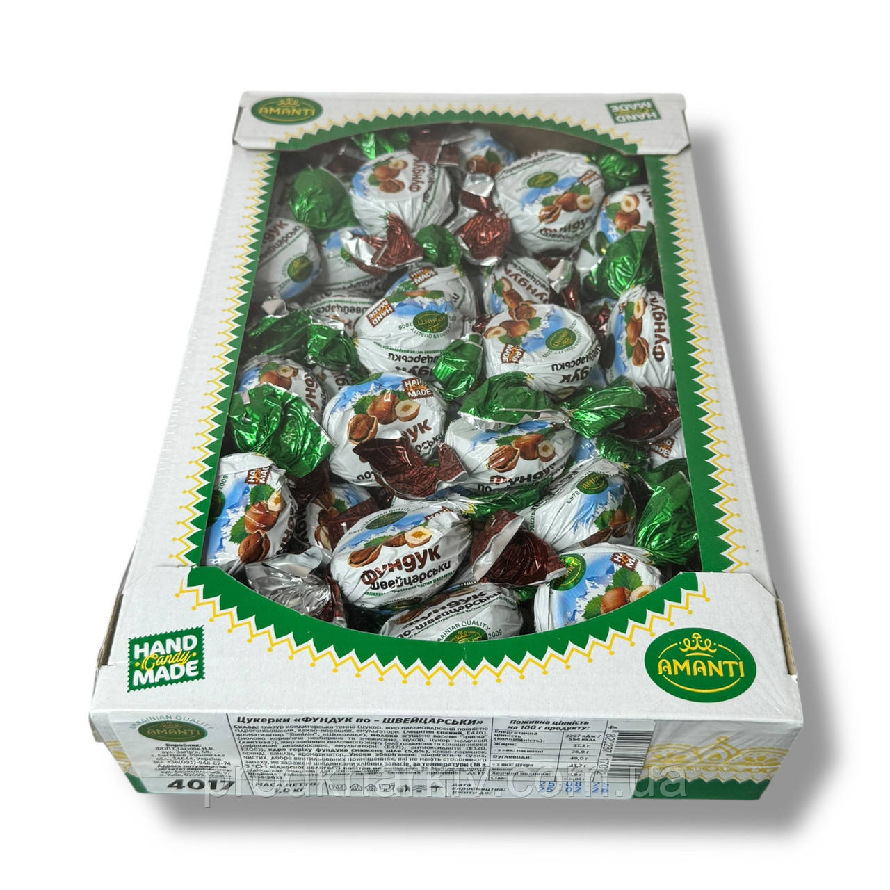 Цукерки Фундук зі швейцарської серії 1кг