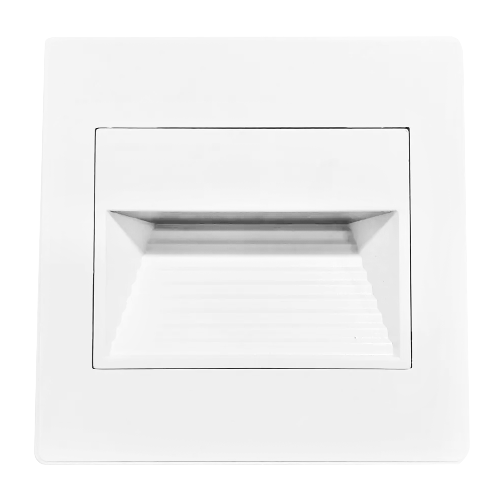 Світлодіодний світильник LED Light ST013-White JD13 1W 80Lm 3000К для підсвітки сходів IP20 білий 86х86х40мм, фото 1