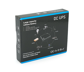 ДБЖ UPS-18W DC1018P для роутерів/комутаторів/PON/POE-430, 5//9/12V, 1A, 12000mAh(4*3000mAh),