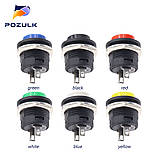 Кнопка вимикач без фіксації на 2 контакти 3а 220 В біла, фото 7