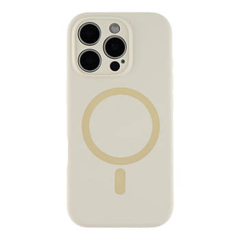 Чохол Glow Silicone Case Full Camera with Magsafe для iPhone 16 Pro Antique white