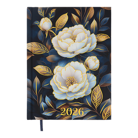 Щоденник 2026р. BuroMax А-5 BM.2139-03 FATTORE темно-синій, фото 1