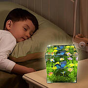 Набір для творчості безмежне дзеркало Butterflies Night Lamp "Синій метелик на трав’яному полі"  у розібраному вигляді