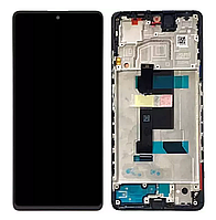 Дисплей Xiaomi Redmi Note 12 Pro 5G чорний Екран з сенсором (модуль) Incell + рамка