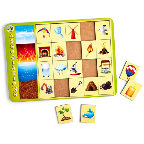 Сортер дерев'яний: Асоціації – стихії. Дитяча розвиваюча гра - навчальна (ПСФ099), фото 1