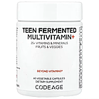 Codeage, ферментовані мультивітаміни для підлітків, 60 рослинних капсул