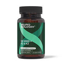 Neurobiologix D3 5000 + K1/K2 / Вітамін Д3 5000 МО + К1/К2 60 капсул