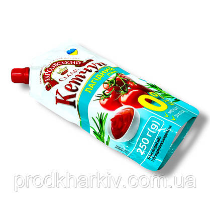 Кетчуп Ніжний 0% (Кролівський Смак) Д/п 250 грамів, фото 5