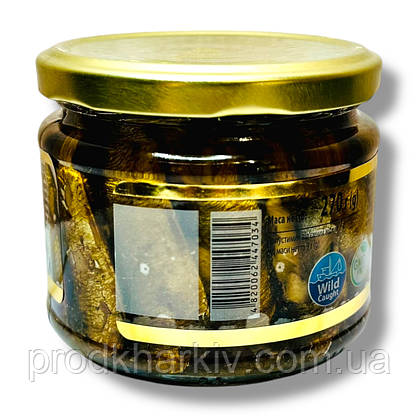 Шпроти в Олії Ризьке Золото 270 Грамм, фото 4