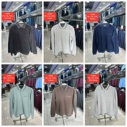 Стильний теплий лонгслів із коміром