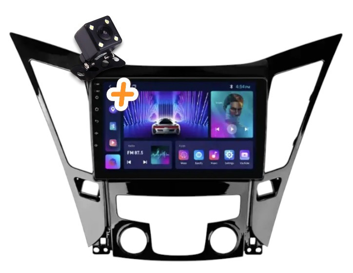 Магнітола для Hyundai Sonata 2010-2015 4+64 ГБ на Android | QLED-екран, 4G, Bluetooth, фото 1