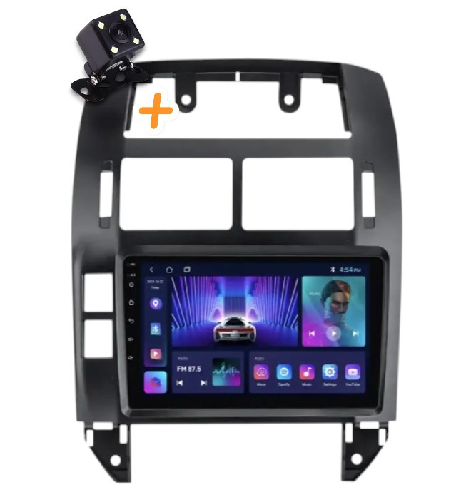 Магнитола для Volkswagen Polo 2004-2011 (4+64 ГБ) на Android | QLED-екран, 4G, фото 1