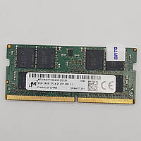 Оперативна пам'ять для ноутбука Micron SODIMM DDR4 8Gb 2133MHz PC4-17000s 2R8 CL15 (MTA16ATF1G64HZ-2G1B1) Б/В