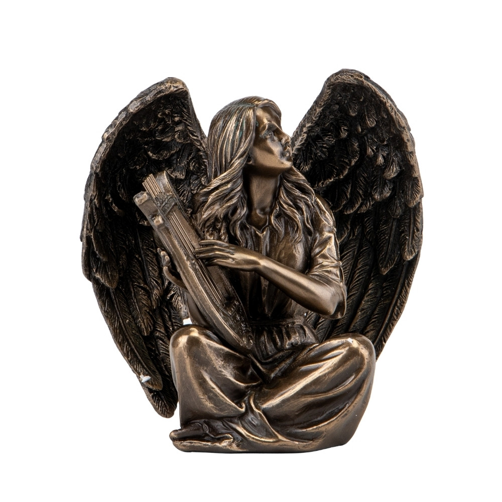Декоративна статуетка "Янгол" з полістоуну від італійського бренду Veronese 17*18 см, фото 1
