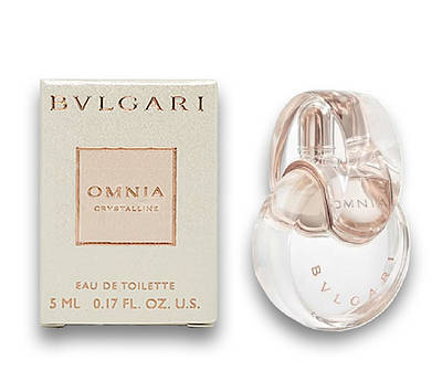 Оригінальна брендова туалетна вода Bvlgari Omnia Crystalline мініатюра 5мл, свіжий літній жіночий аромат
