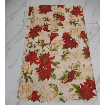 Скатертина Новорічна "Пташки" 1,8*1,5м 0966_DSCN G-Rich