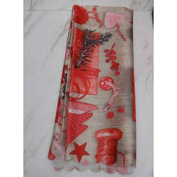 Скатертина "Новорічна" 1,8*1,5м 0970_DSCN G-Rich