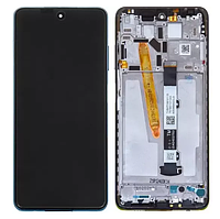Дисплей Xiaomi Poco X3 / X3 NFC / X3 Pro чорний Екран з сенсором (модуль) + рамка синя