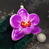 Скляна ялинкова прикраса Фіолетова Орхідея Impuls. асортимент як Irena, Komozja, фото 7