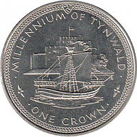Монета Острова Мен 1 крона 1979 р. 1000 років Тінвльду