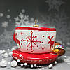 Скляна ялинкова прикраса Новорічна чашка з пряником Impuls. асортимент як Irena, Komozja, фото 7