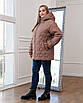 Осіння куртка жіноча великого розміру 50-70 моко, фото 2