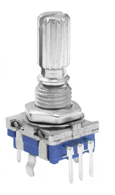 Цифровий потенціометр енкодер 5 контактів EC11 360, фото 1