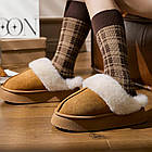 Жіночі пухнасті зимові капці на платформі Platform 38-39 розмір взуття, фото 3