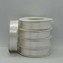 Стрічка атласна 3мм / 90м колір теплий білий