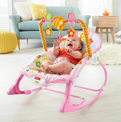 Шезлонг для новонароджених баунсер заколисуючий центр для малюків дитяче крісло-гойдалка вібрація підвіски звук