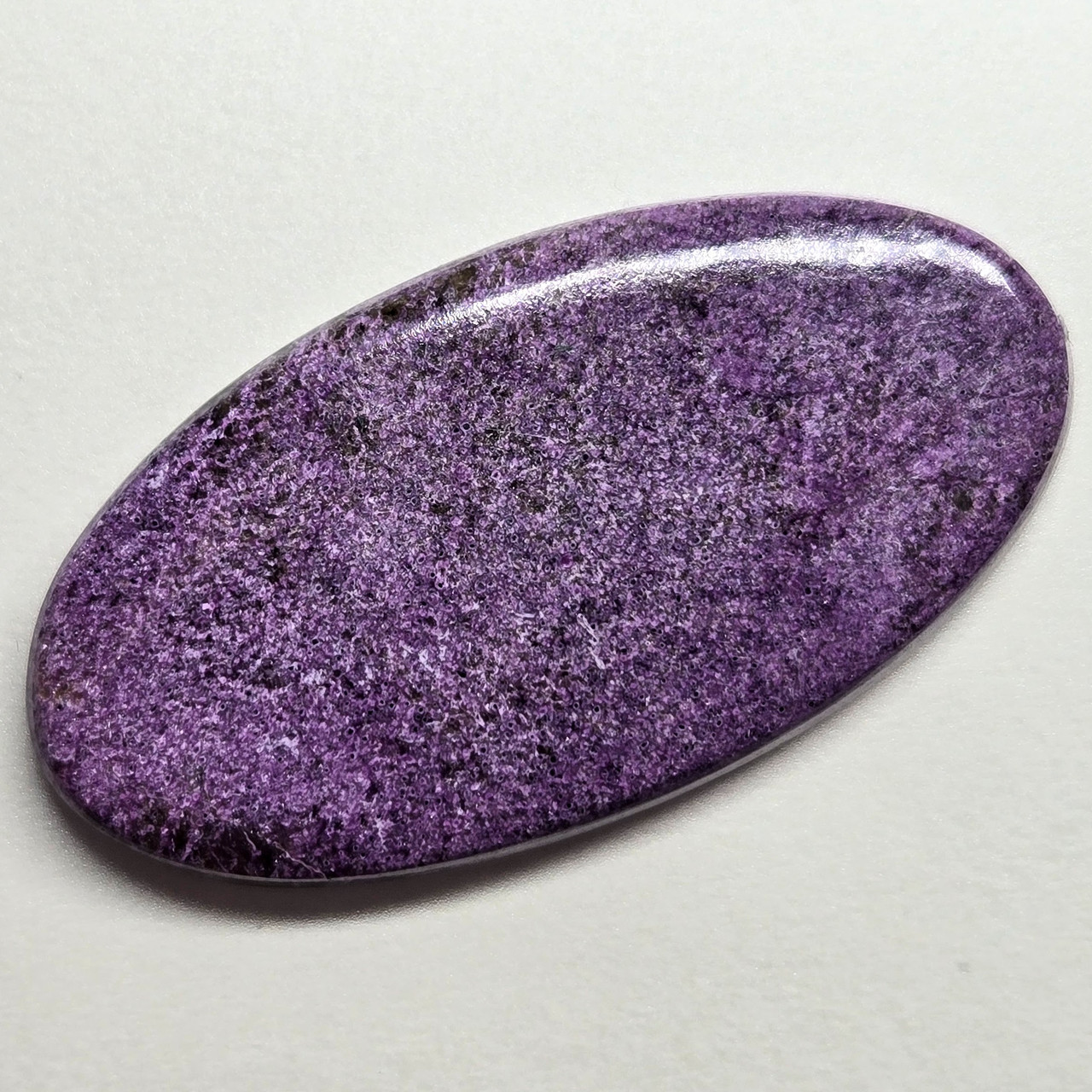 Стихтит кабошон 42,5 ct для створення прикраси великий фіолетовий камінь, фото 1