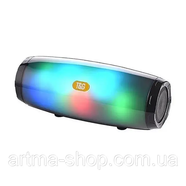 Портативна Bluetooth колонка T&G TG-165, USB/microSD/AUX, Потужність 10Вт, чорна