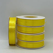 #143 Стрічка атласна 3мм / 90м жовтий