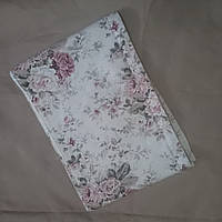 Ткань тефлоновая хлопковая цветы букетик Молочная 0.22*1.34м