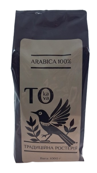 Кава TО KAVA 100% arabica в зернах 1 кг