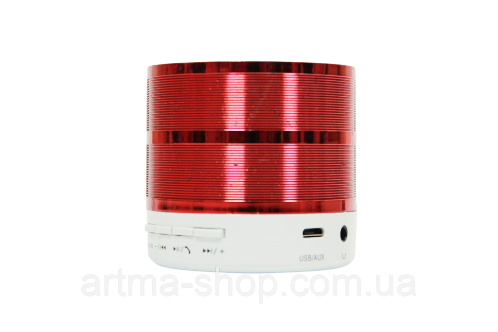 Мініатюрна Bluetooth колонка S-20U з LED підсвічуванням, Потужність 3Вт, червона, фото 1