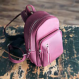 Шкіряний жіночий рюкзак BGS бордовий BGS3011, фото 5