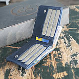 Стильний жіночий шкіряний гаманець BGS 9*12 см синій BGS3017, фото 3