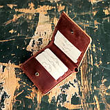 Шкіряний гаманець портмоне BGS коньячний рудий BGS3034, фото 3