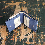 Шкіряний гаманець портмоне BGS синій BGS3032, фото 4