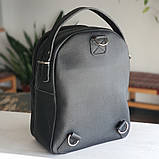 Жіночий шкіряний рюкзак BGS чорний BGS3047, фото 3