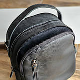 Жіночий шкіряний рюкзак BGS чорний BGS3047, фото 8