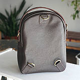 Жіночий шкіряний рюкзак BGS коричневий BGS3048, фото 3