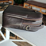 Жіночий шкіряний рюкзак BGS коричневий BGS3048, фото 5