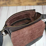 Чоловіча сумка шкіряна BGS флотар коричнева BGS3072, фото 7