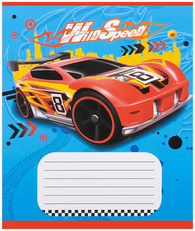 Зошит шкільний Leader Дика швидкість коса лінія з додатковою 959051, фото 1