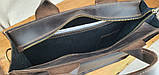Жіноча шкіряна ділова сумка BGS коричнева BGS3084, фото 6