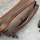 Сумка жіноча шкіряна BGS коньячна BGS3092, фото 5